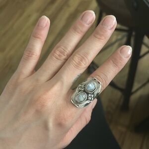 Silver boho ring *stamped*